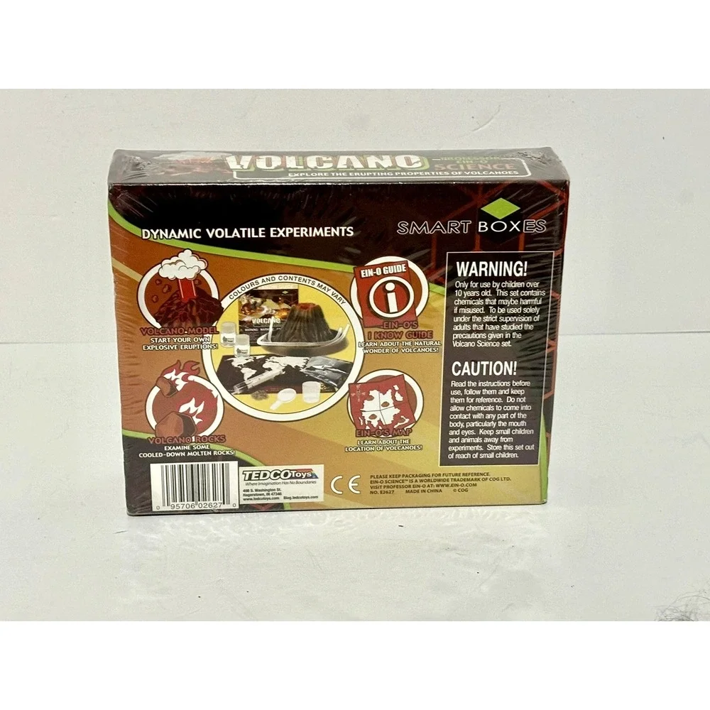 PROFESSOR EIN - O SCIENCE VOLCANO SMART BOXES DYNAMIC EXPERIMENTS NEW & SEALED